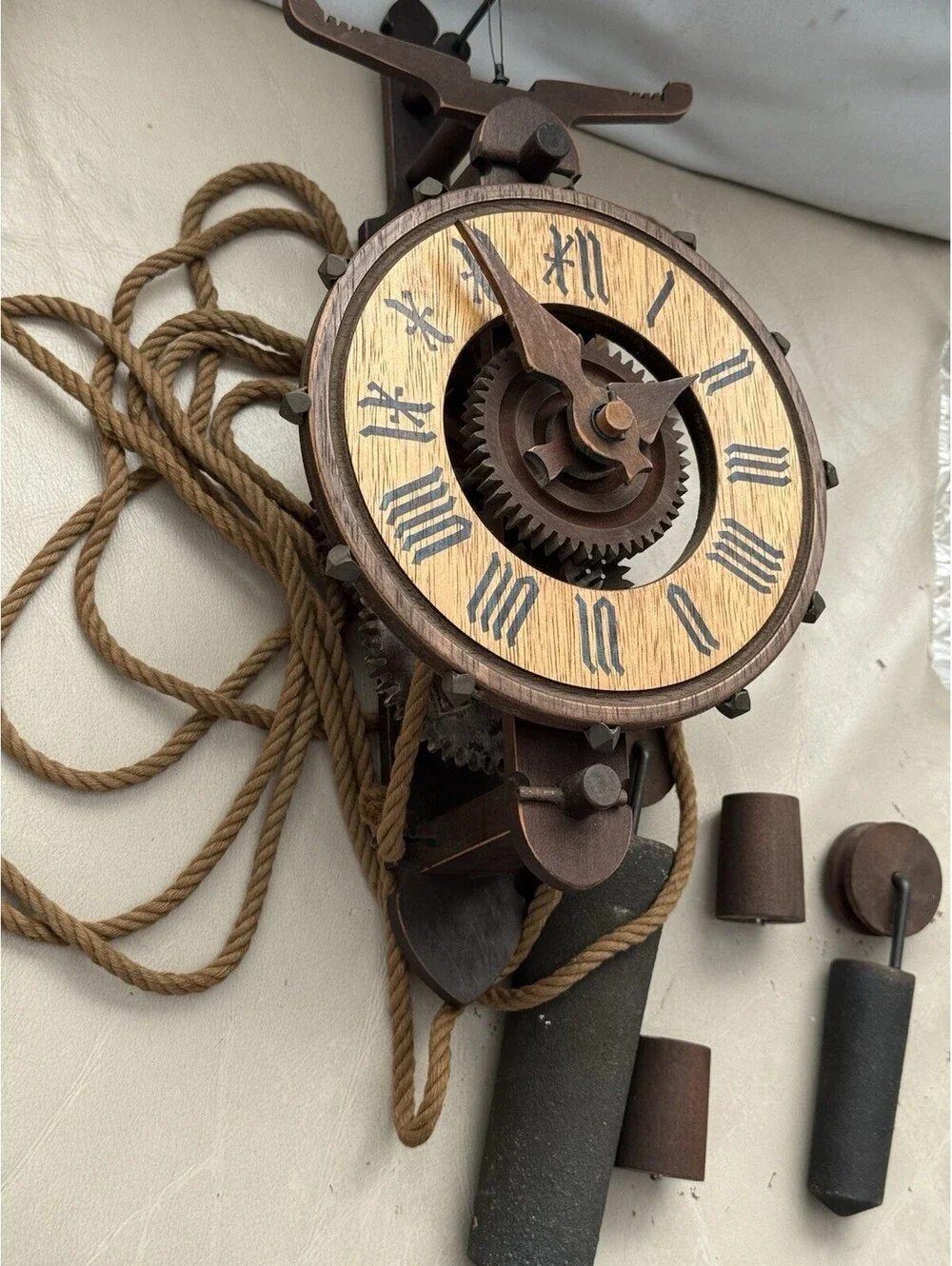 Vintage Baumann Ltd Buco Swiss wall Clock ( Untested ) Looks To Be Complete